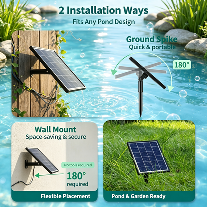 Solar Pond Aerator Pump Kit