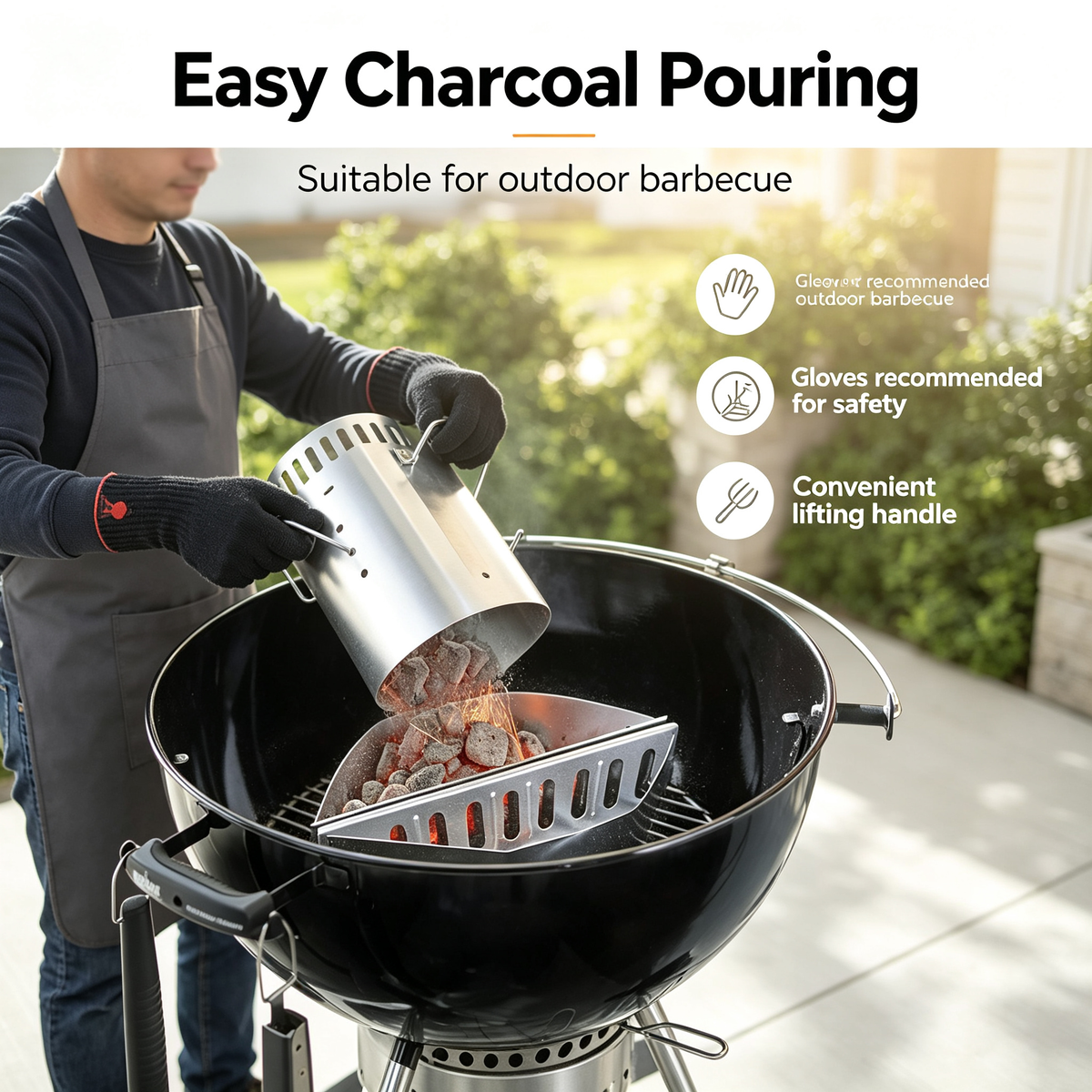 Outdoor Charcoal Chimney Starter