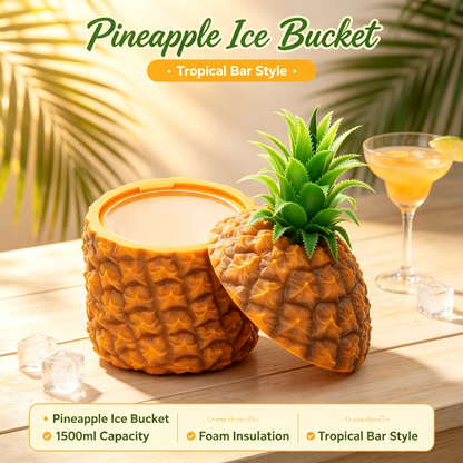 Pineapple Shaped Insulated Ice Bucket