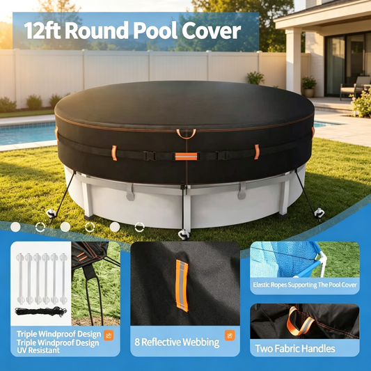 12ft Heavy Duty Round Pool Cover