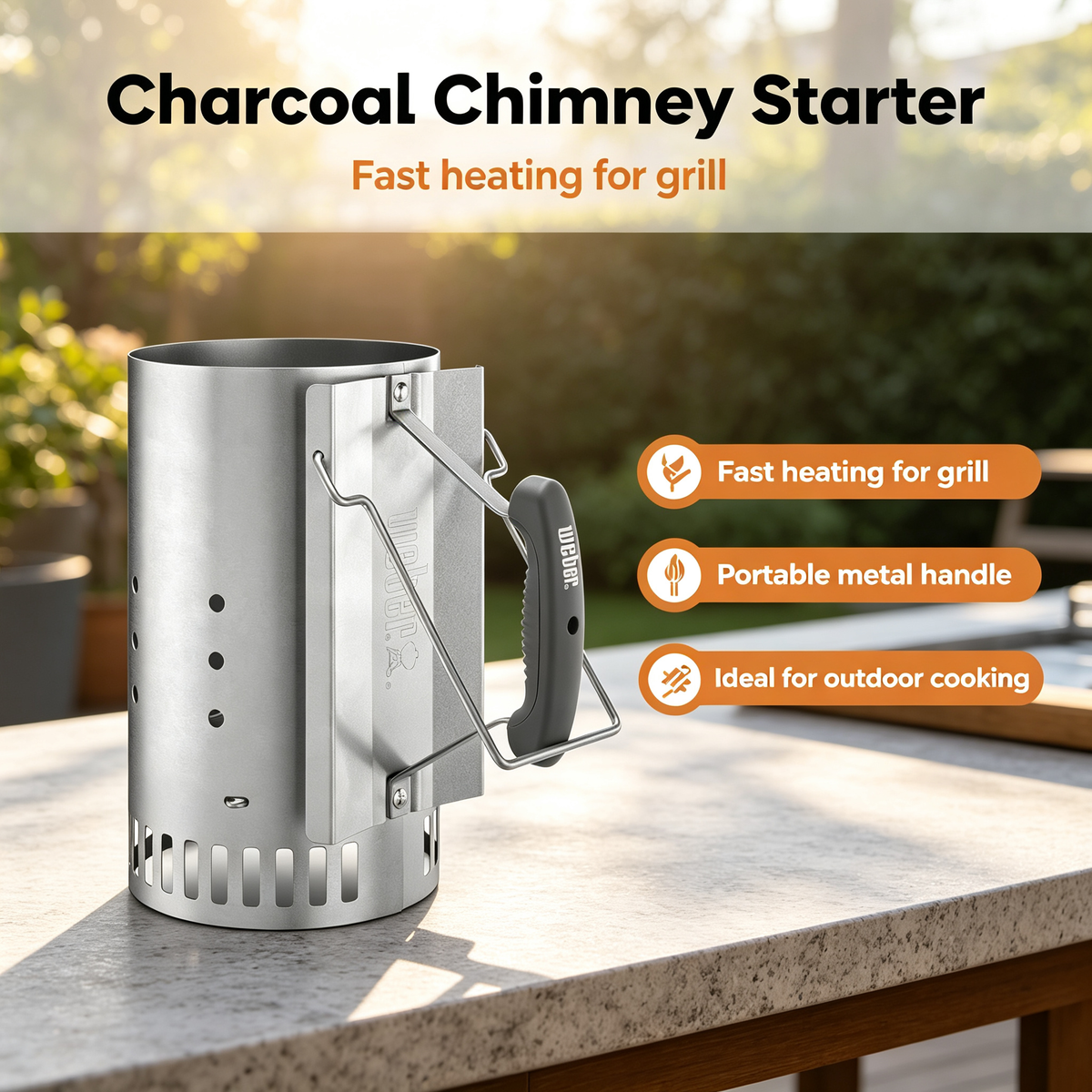 Outdoor Charcoal Chimney Starter