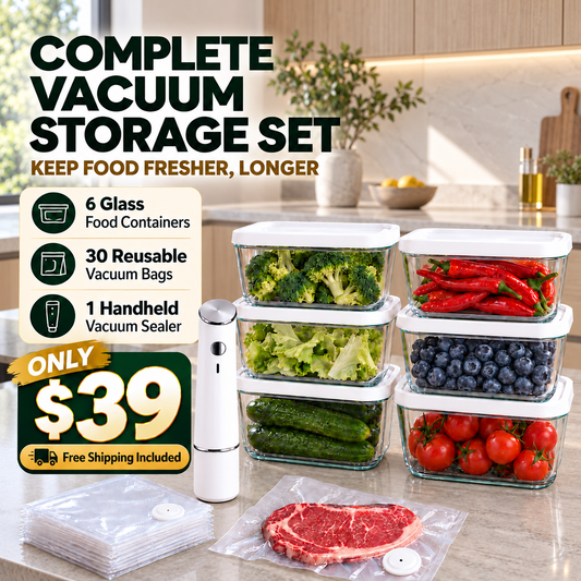 presealpro™ Portable Vacuum Food Sealer Bundle | Keeps Food Fresh 5x Longer