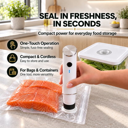 presealpro™ Portable Vacuum Food Sealer Bundle | Keeps Food Fresh 5x Longer